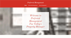 Desktop Screenshot of preferredmanagementusa.com